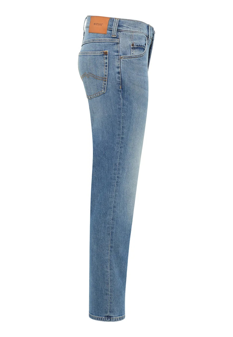 MUSTANG BLUE EXPORT LEFTOVER Men's Straight FIT JEANS 100% ORIGINAL
