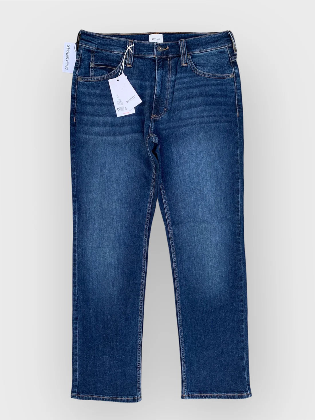 Men's Straight Fit Dark  mid - Blue Jeans