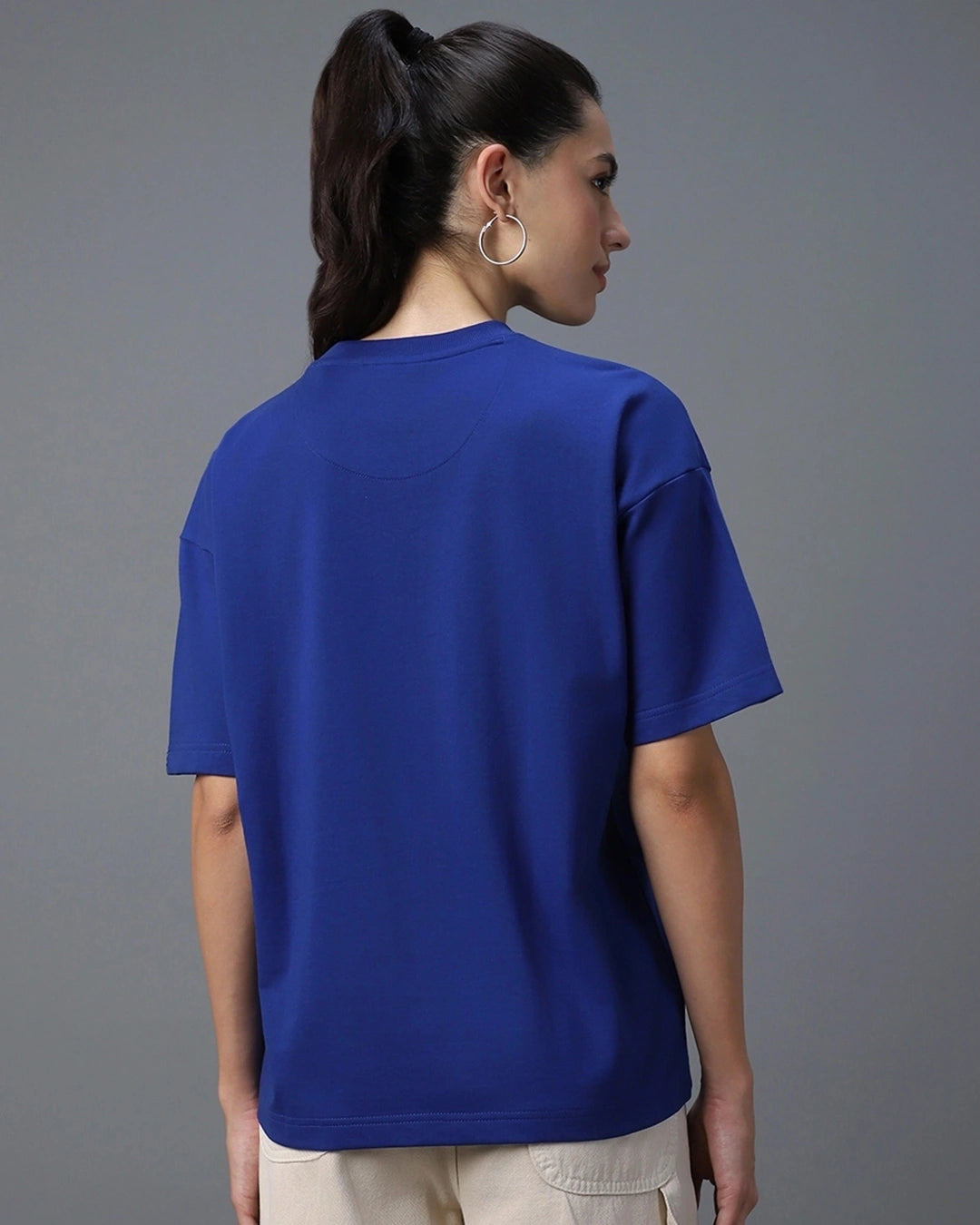 Women's Blue Oversized T-shirt
