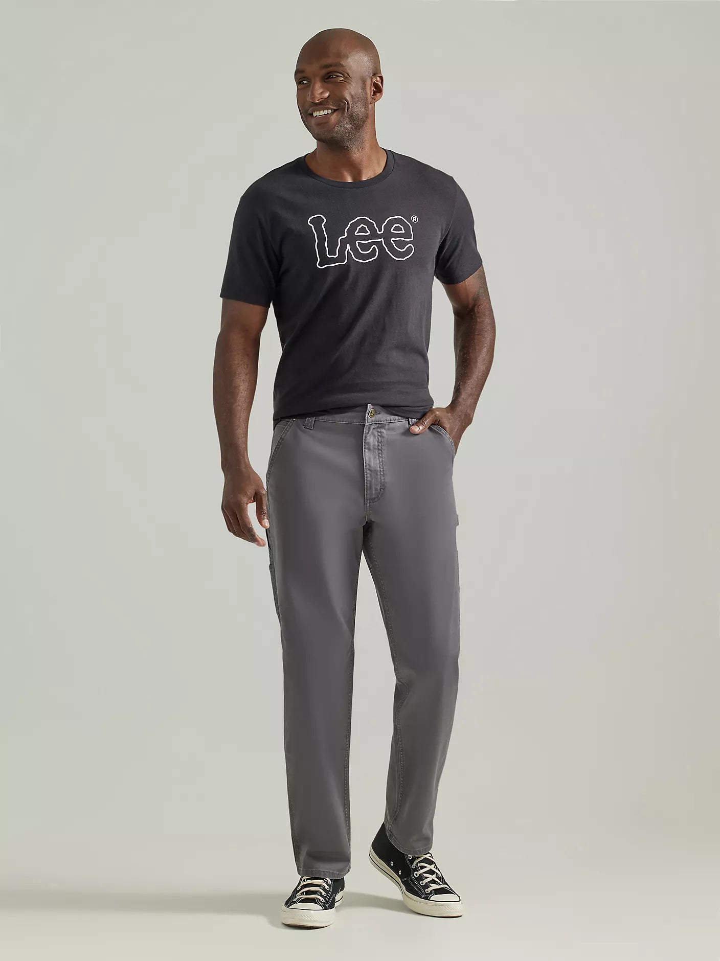 DARK-GREY Men's Legendary Loose Fit Carpenter Jeans (BRAND LEE)