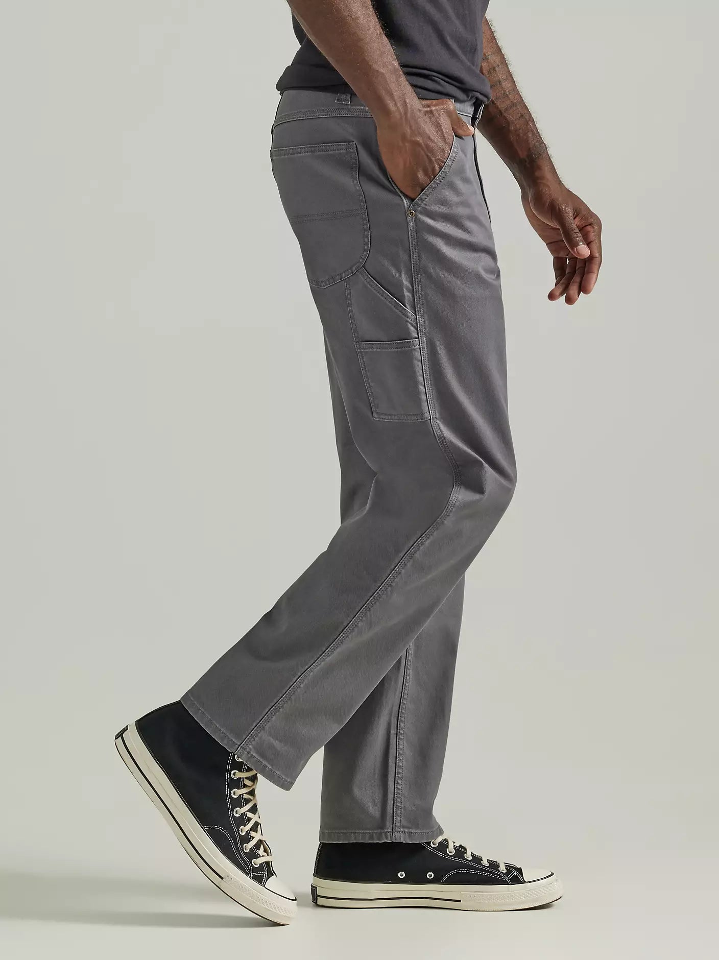 DARK-GREY Men's Legendary Loose Fit Carpenter Jeans (BRAND LEE)
