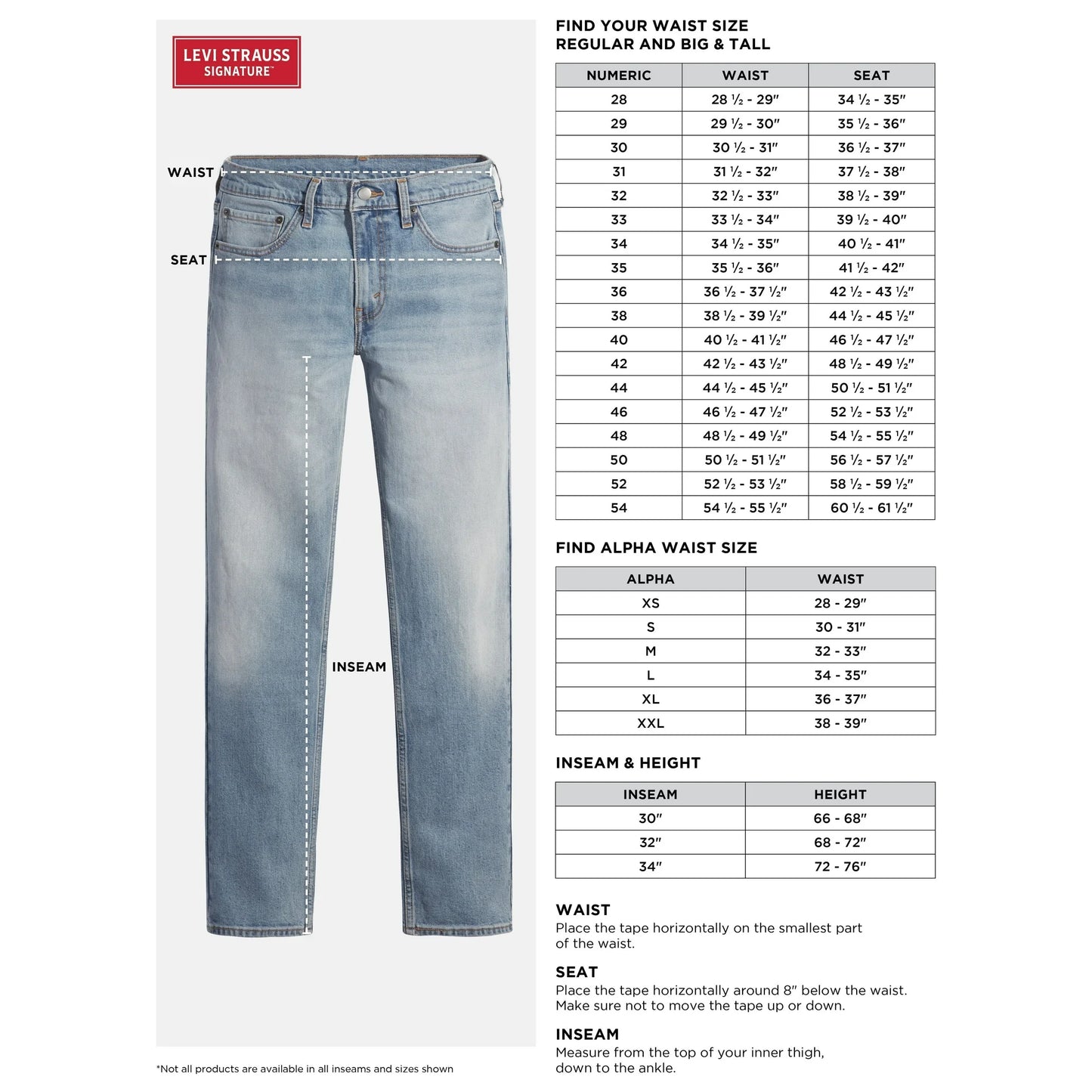EXPORT LEFTOVER Men's Straight FADED BLUE 1
