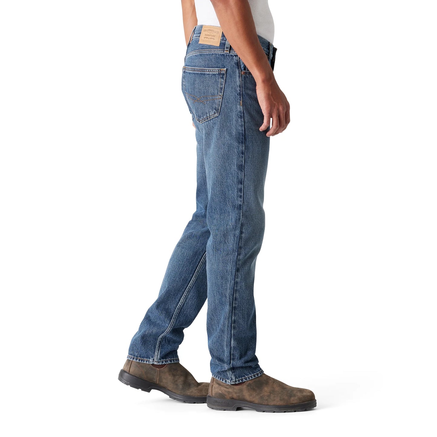 EXPORT LEFTOVER  Men's Straight FIT  BLUE