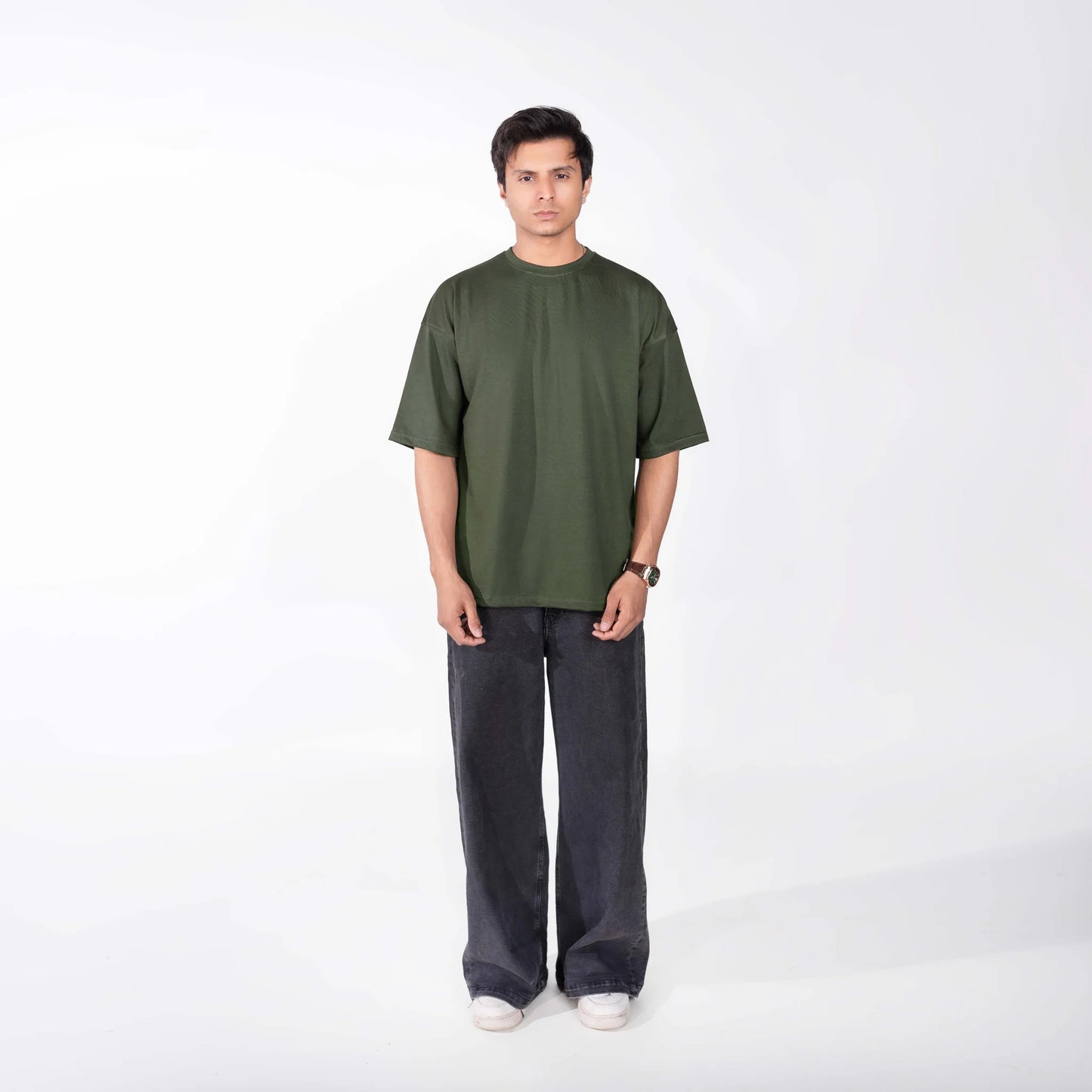 olive green Oversize  Tee