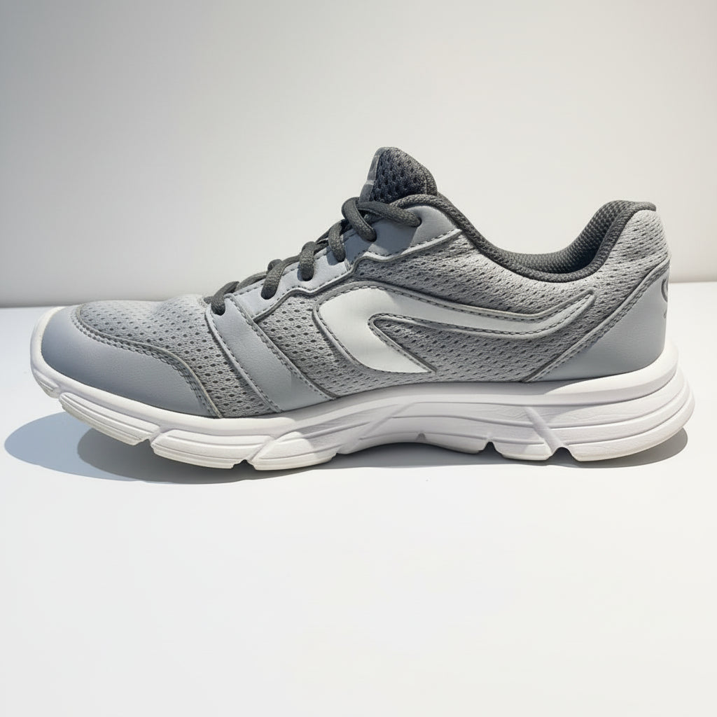 KALENJI GREY-WHITE RUNNING SHOES