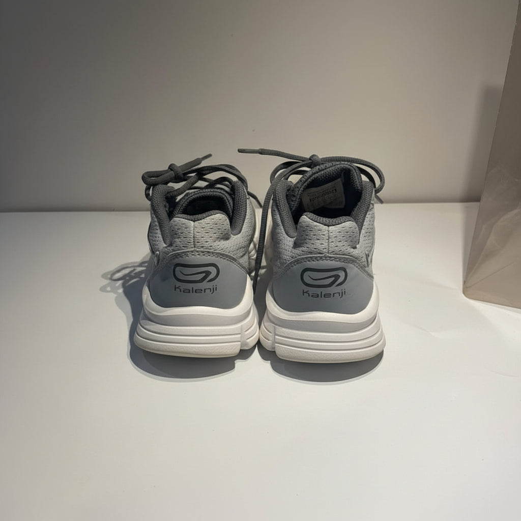 KALENJI GREY-WHITE RUNNING SHOES