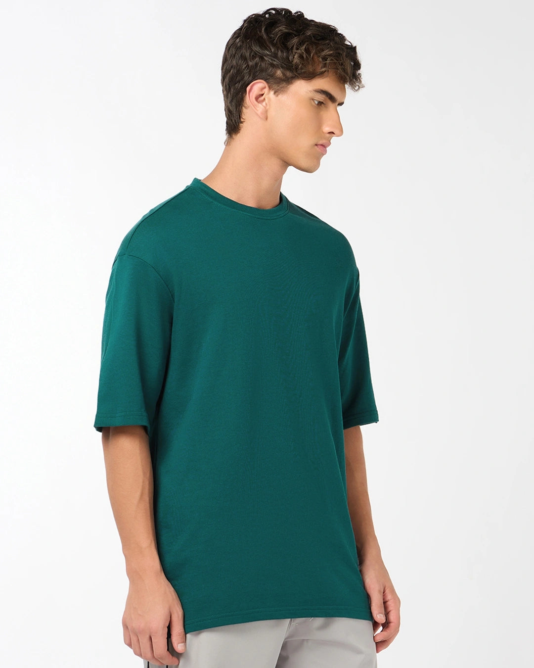 Men's Dark Sea Green Oversized T-shirt