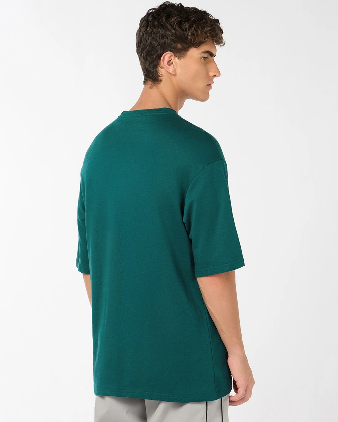 Men's Dark Sea Green Oversized T-shirt