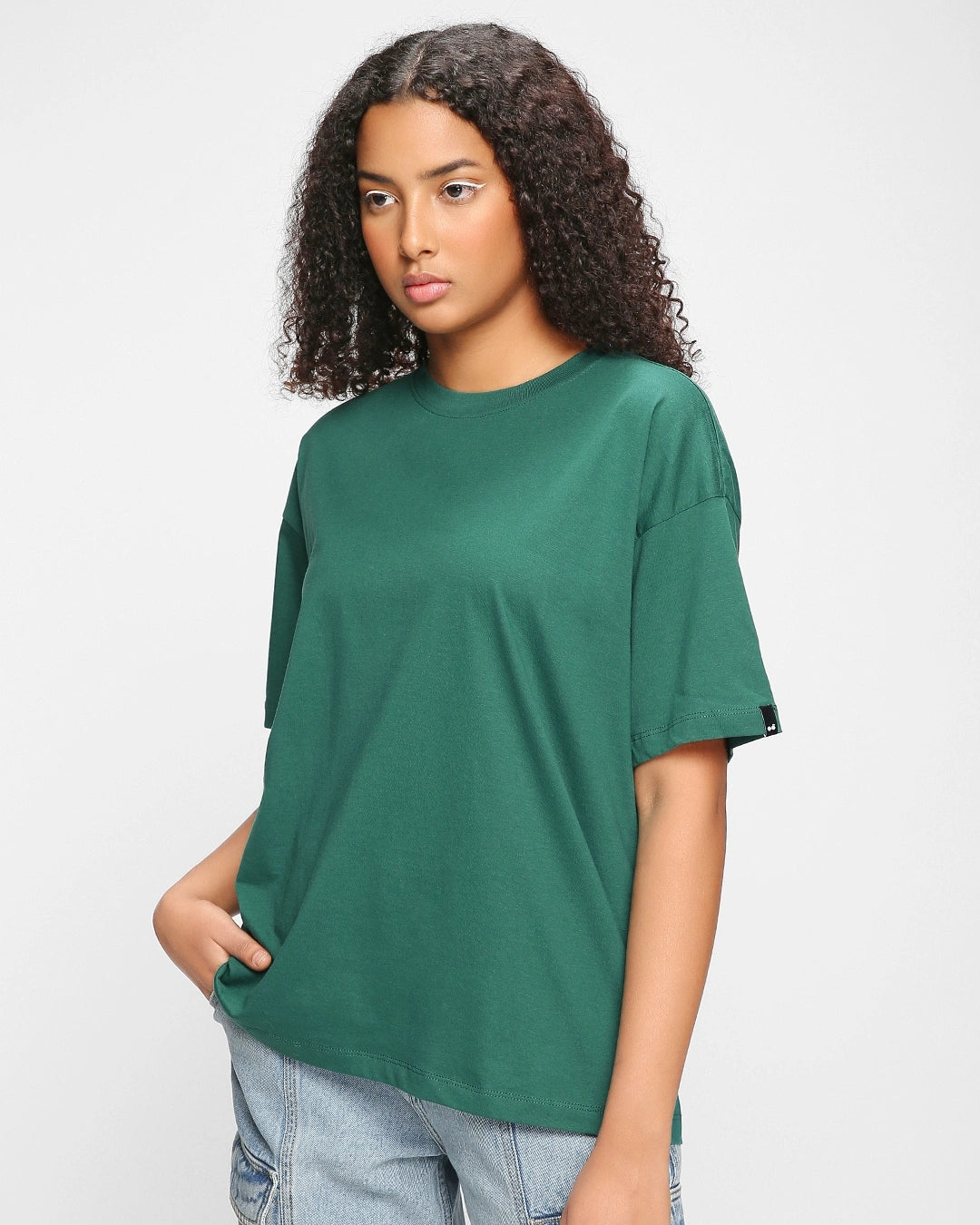 Women's Aventurine Green Oversized T-shirt