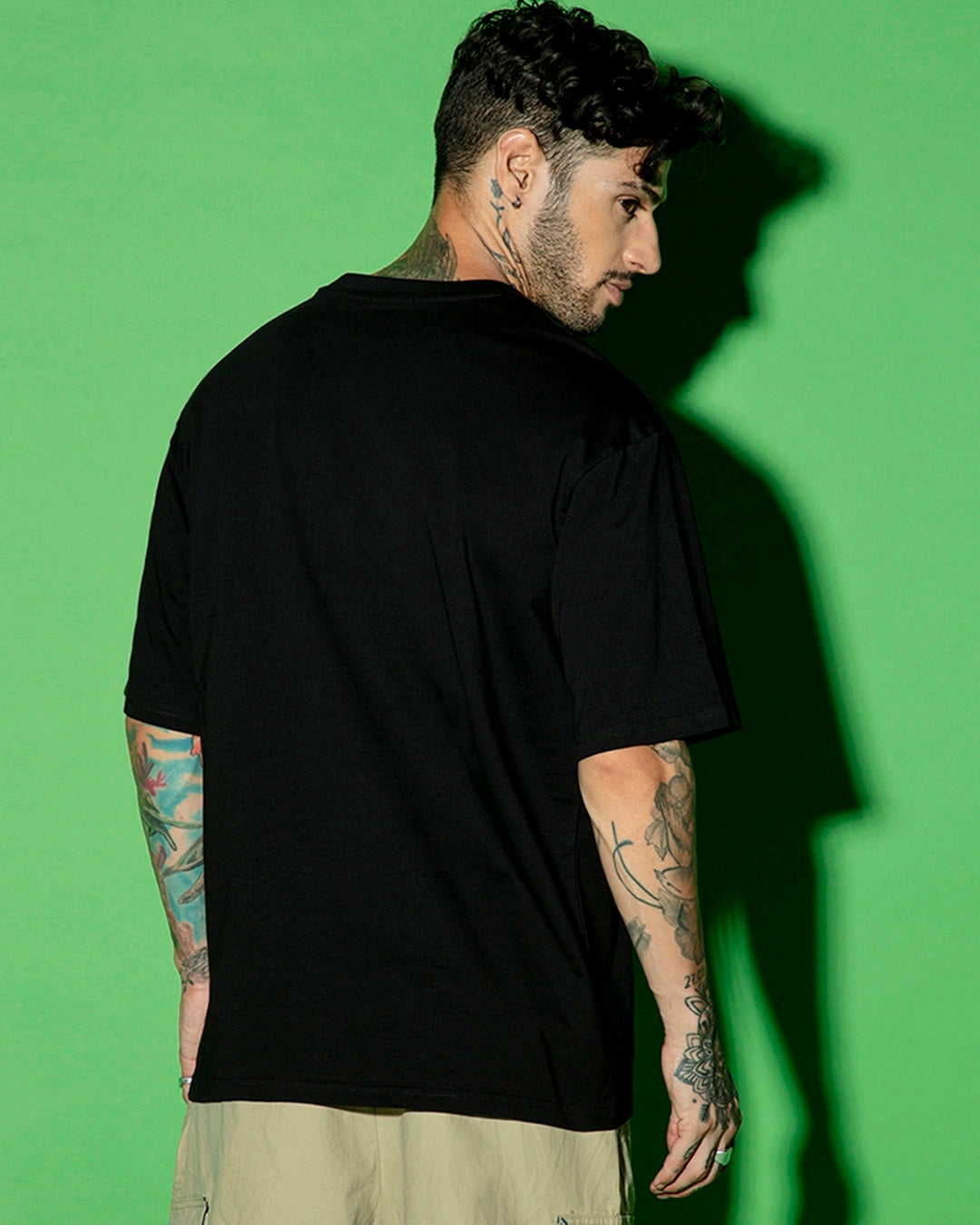 Men's Black Oversized T-shirt