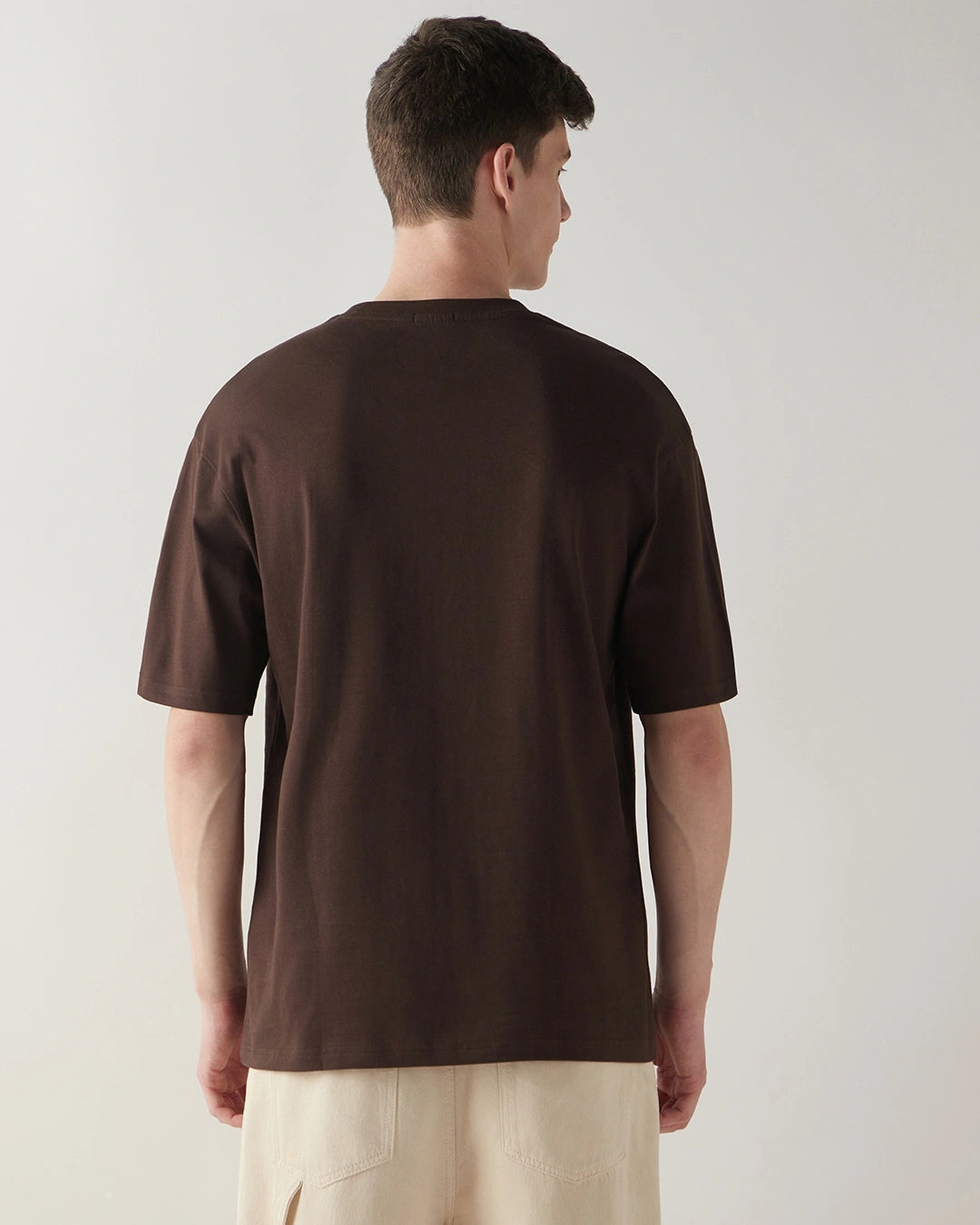 Men's Brown Oversized T-shirt