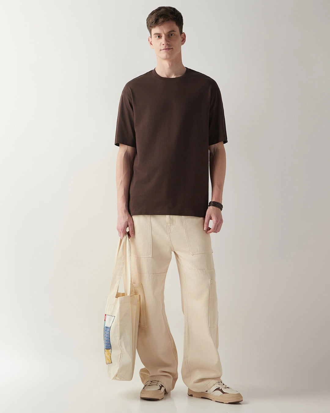 Men's Brown Oversized T-shirt