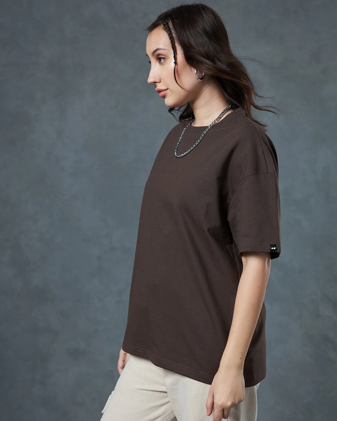 Women's Brown Oversized T-shirt