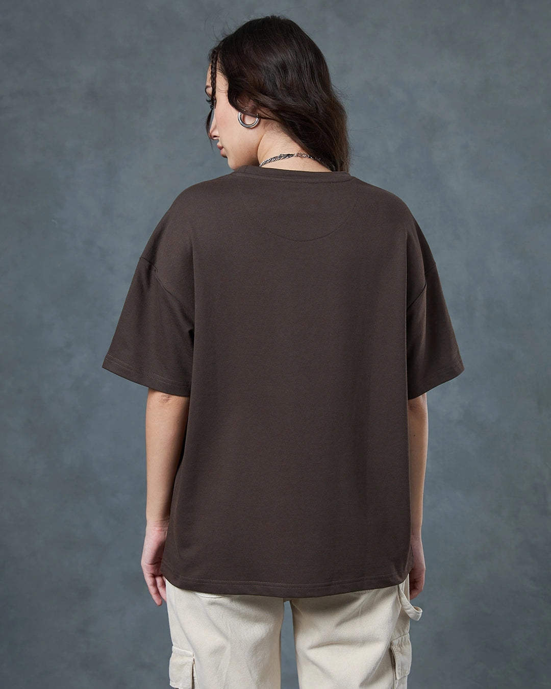 Women's Brown Oversized T-shirt