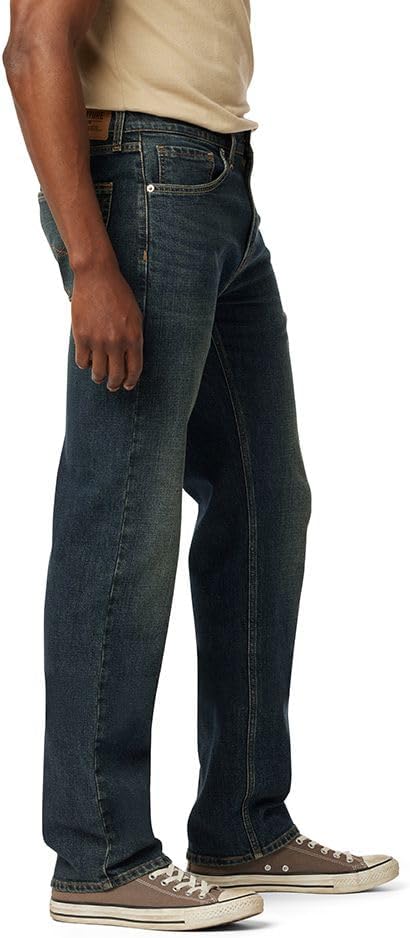 BLUE- GREEN EXPORT LEFTOVER stretched straight & comfort-fit.