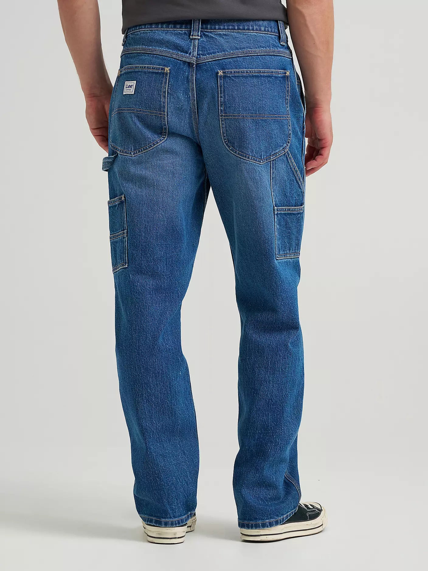 MID-BLUE Men's Legendary Loose Fit Carpenter Jeans (BRAND LEE)