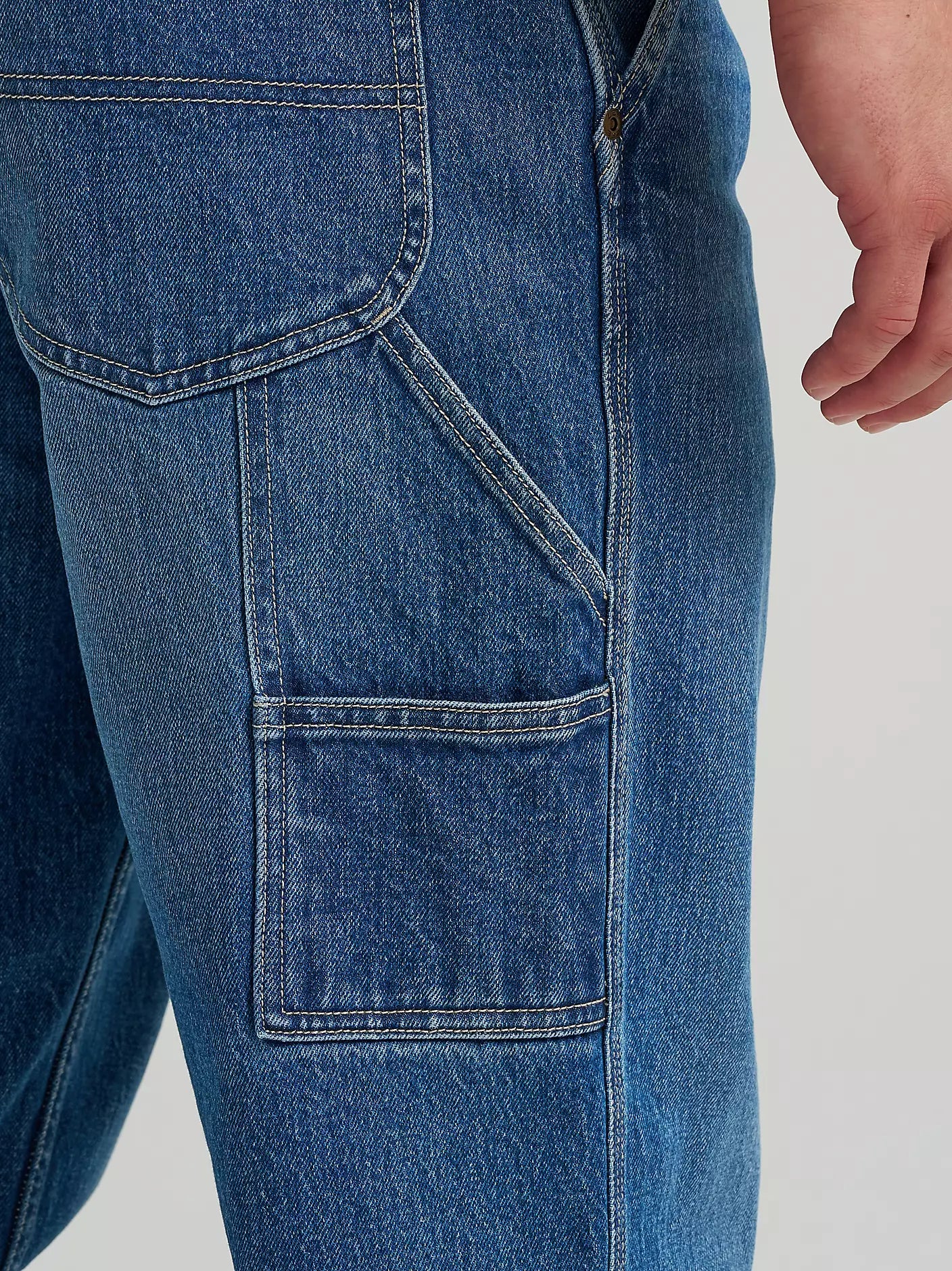 MID-BLUE Men's Legendary Loose Fit Carpenter Jeans (BRAND LEE)