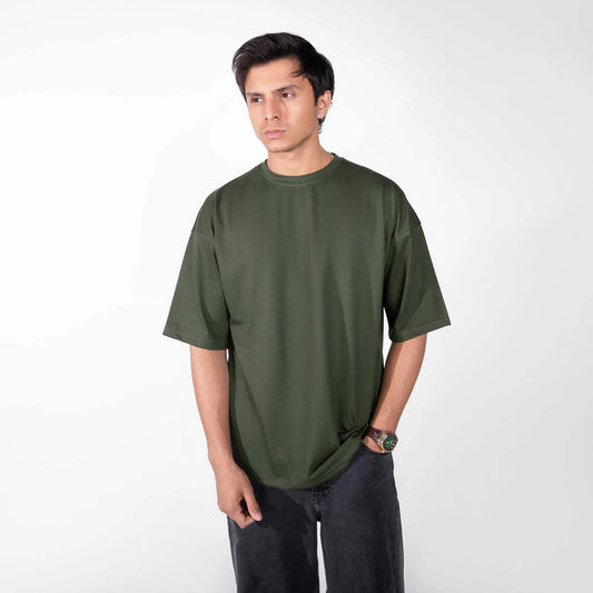 olive green Oversize  Tee