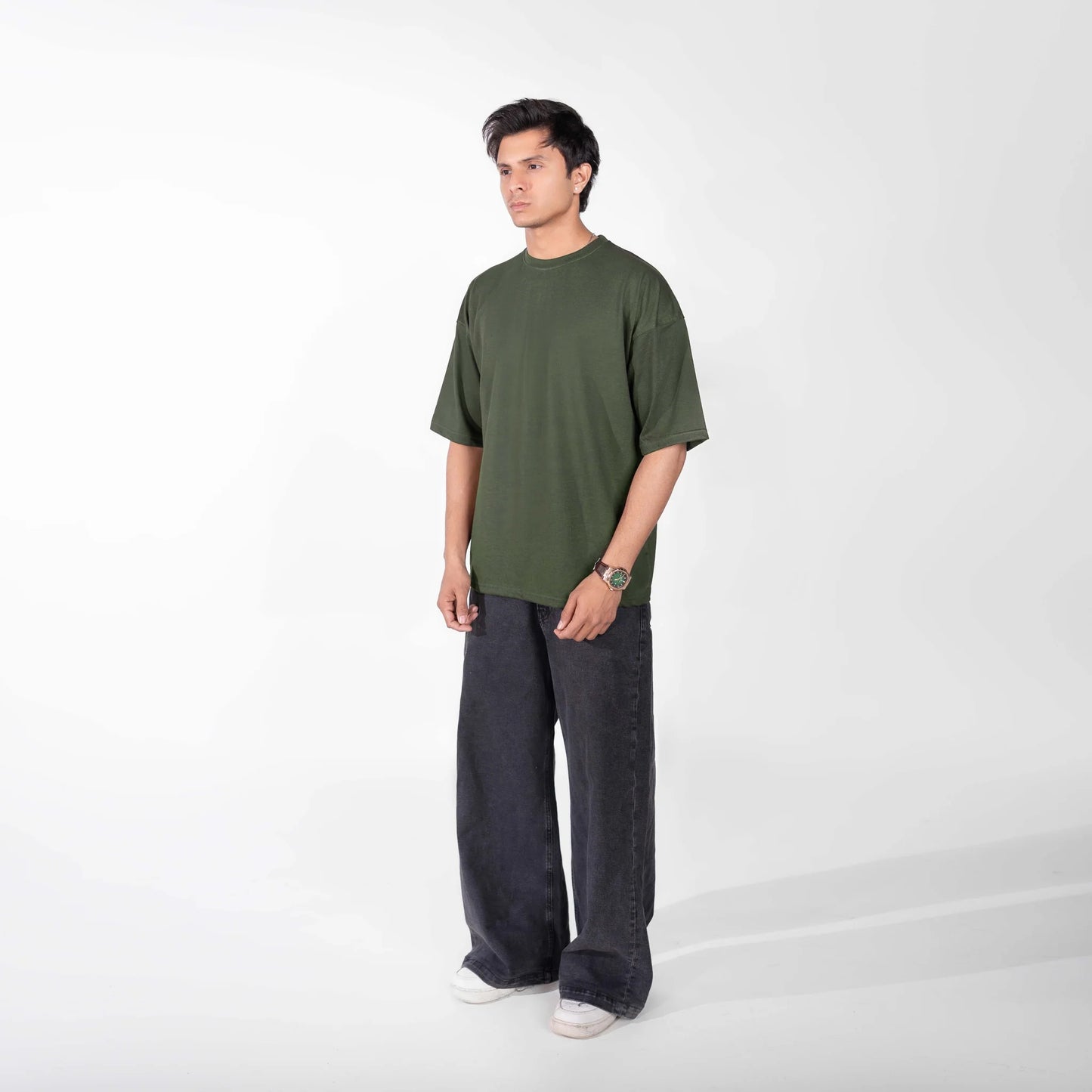 olive green Oversize  Tee