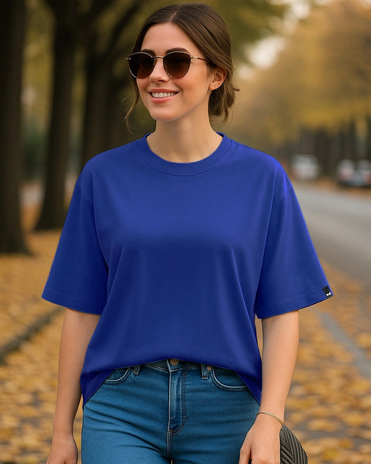 Women's Blue Oversized T-shirt