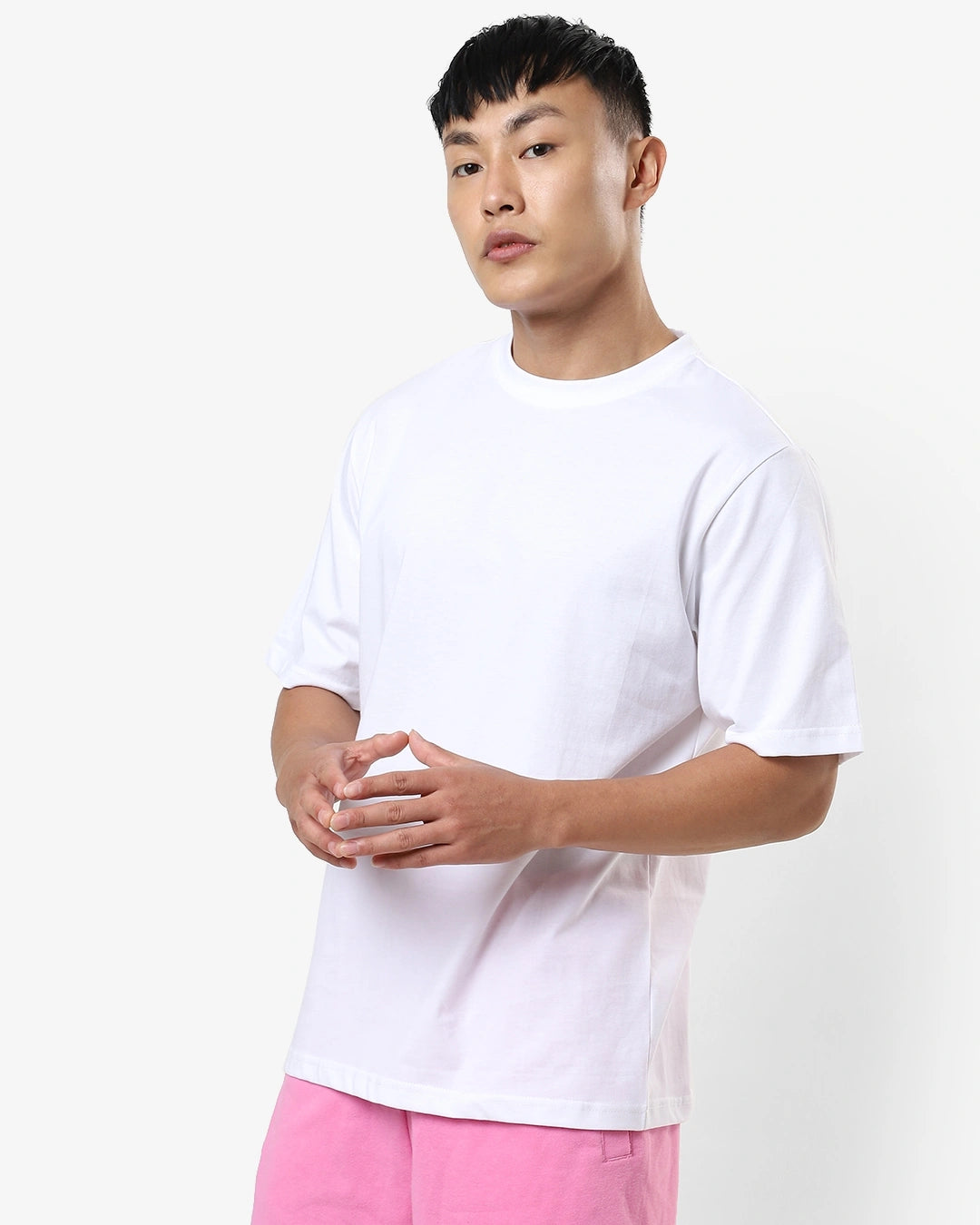 Men's White Auto Archive Graphic Printed Oversized T-shirt