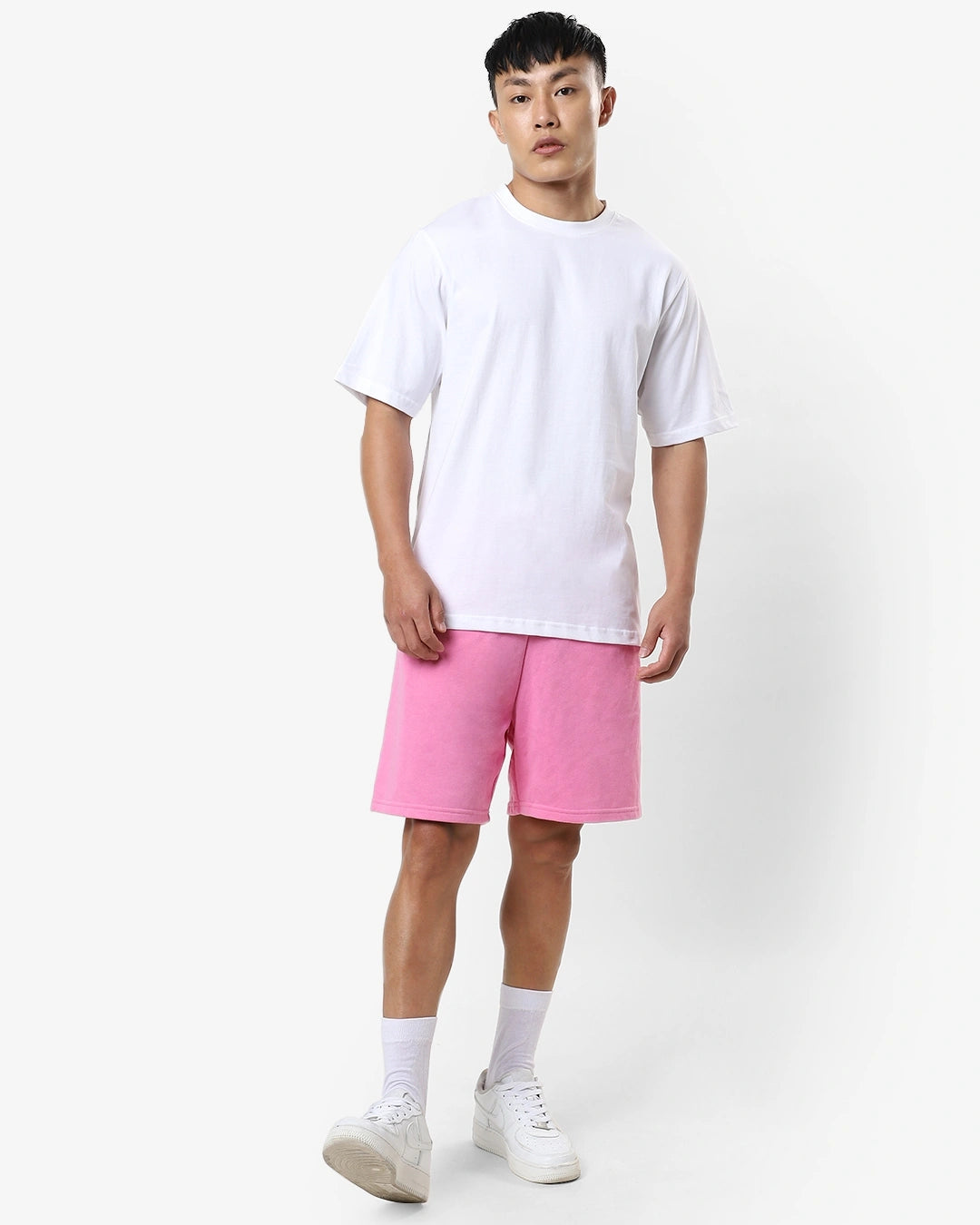 Men's White Auto Archive Graphic Printed Oversized T-shirt