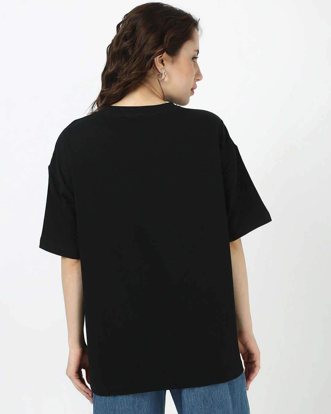 Women's Black Oversized T-shirt