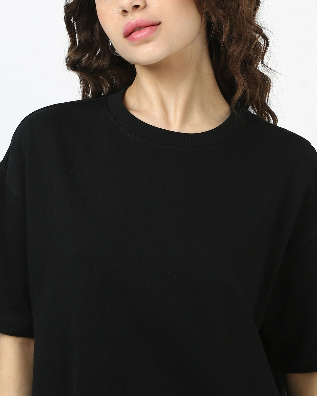 Women's Black Oversized T-shirt