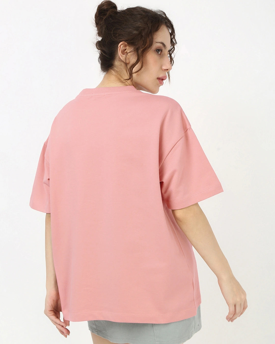 Women's Mellow Rose Pink Oversized T-shirt