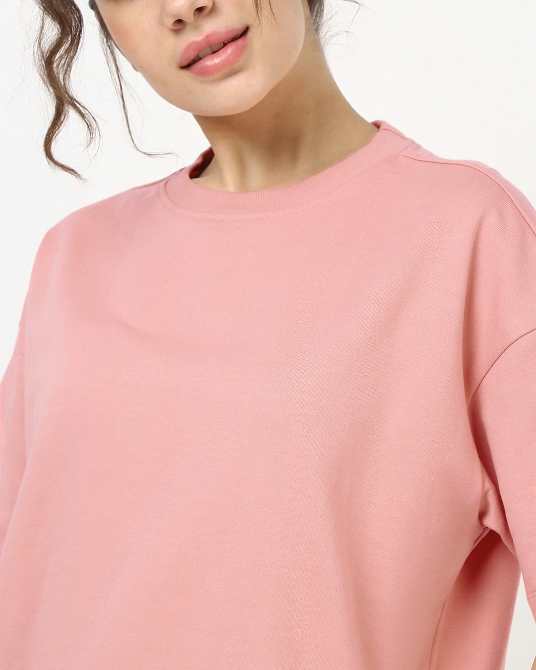 Women's Mellow Rose Pink Oversized T-shirt