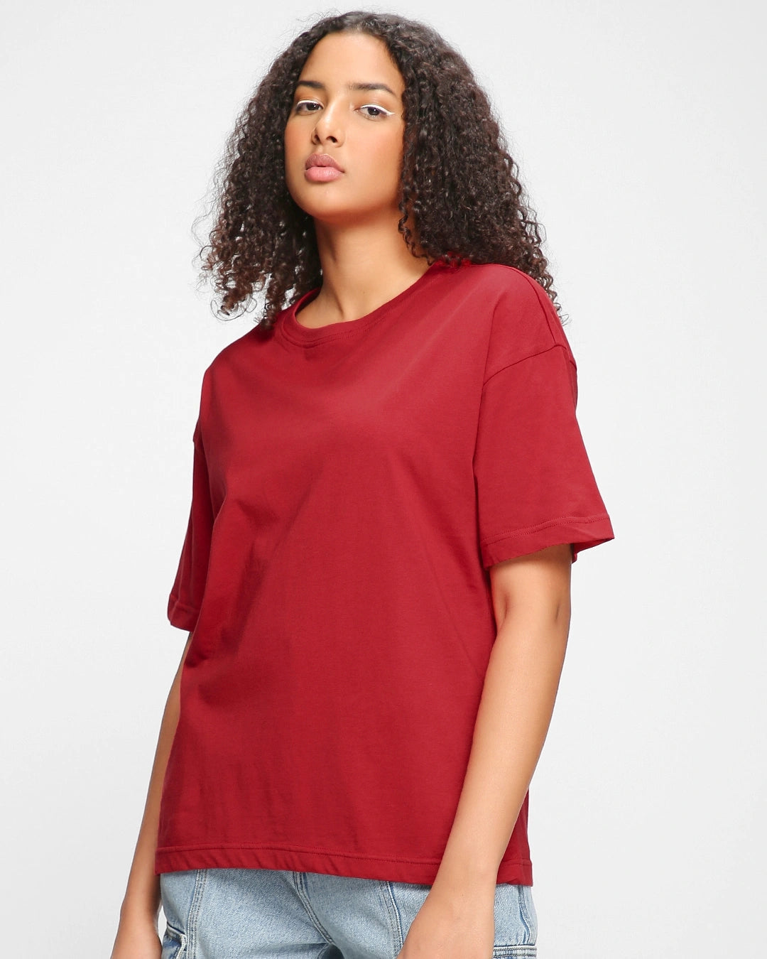 Women's Red Oversized T-shirt