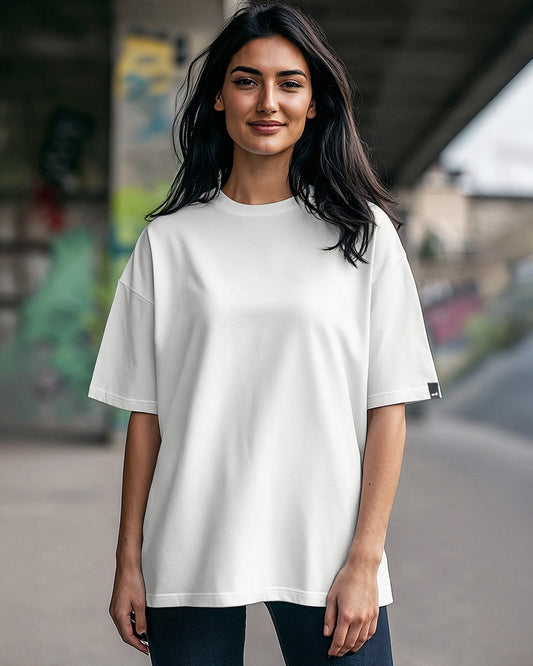 Women's White Oversized T-shirt